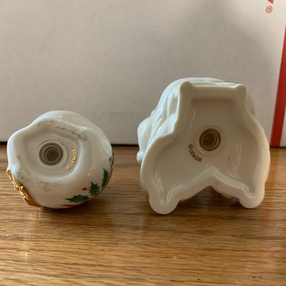 Lenox Santa and Toy Bag Salt & Pepper Shakers. Santa Salt and Pepper.     EUC! - Picture 6 of 10
